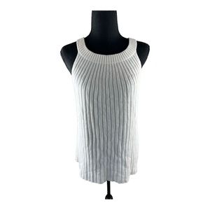 Anthropolgie A+ White Cotton Knit Halter Top Size 2X